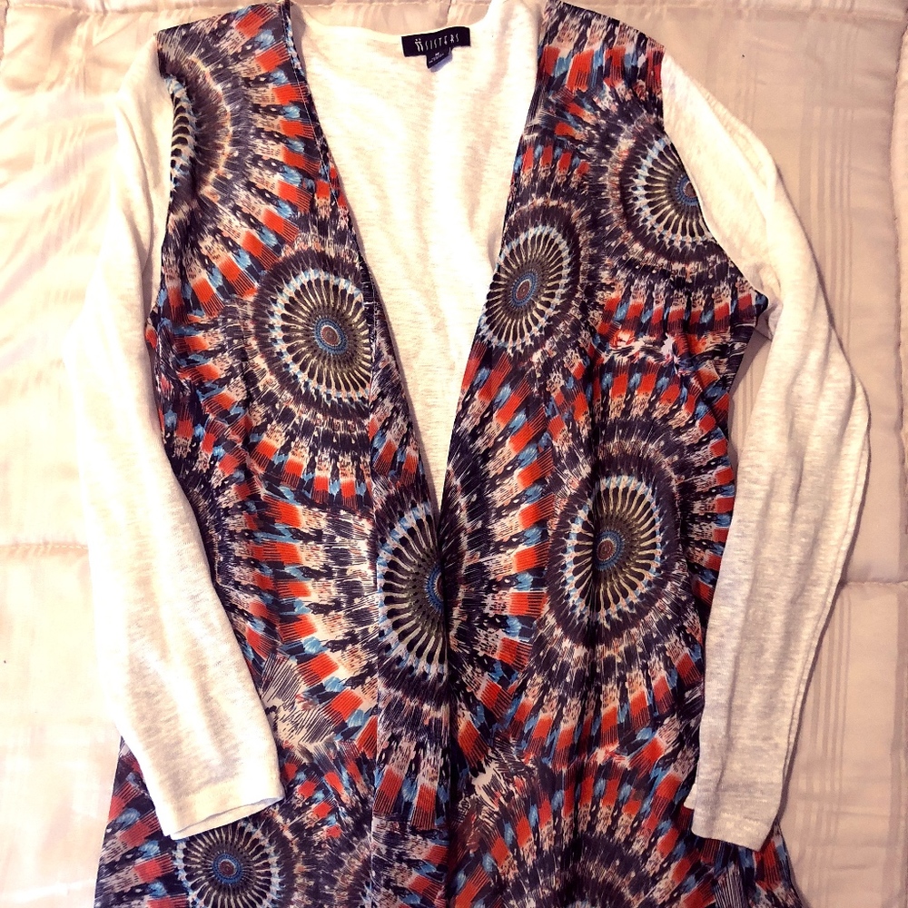 Linen Open Front Cardigan